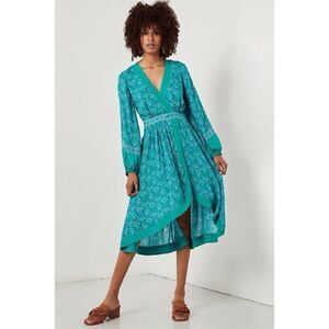 Spell & the Gypsy Jewel Soiree Dress Emerald Green Floral XS